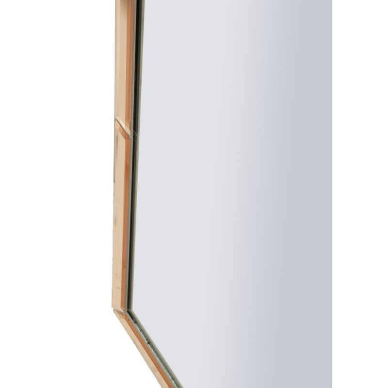 Miroir mural Tangier rose 55x2x150 cm (miroir 49x144 cm) – Touche romantique et modernité lumineuse