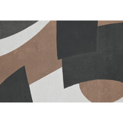 Cadre Home ESPRIT Marron Noir Vert Abstrait Urbaine 80 x 4 x 80 cm (2 Unités)