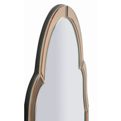 Miroir mural Tangier rose 47x1x80 cm (miroir 41x74 cm) – Design délicat et charme contemporain