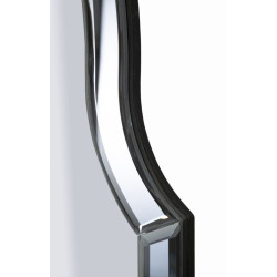 Miroir mural Istanbul gris 60x1x90 cm (miroir 54x84,5 cm) – Élégance minimaliste et allure moderne