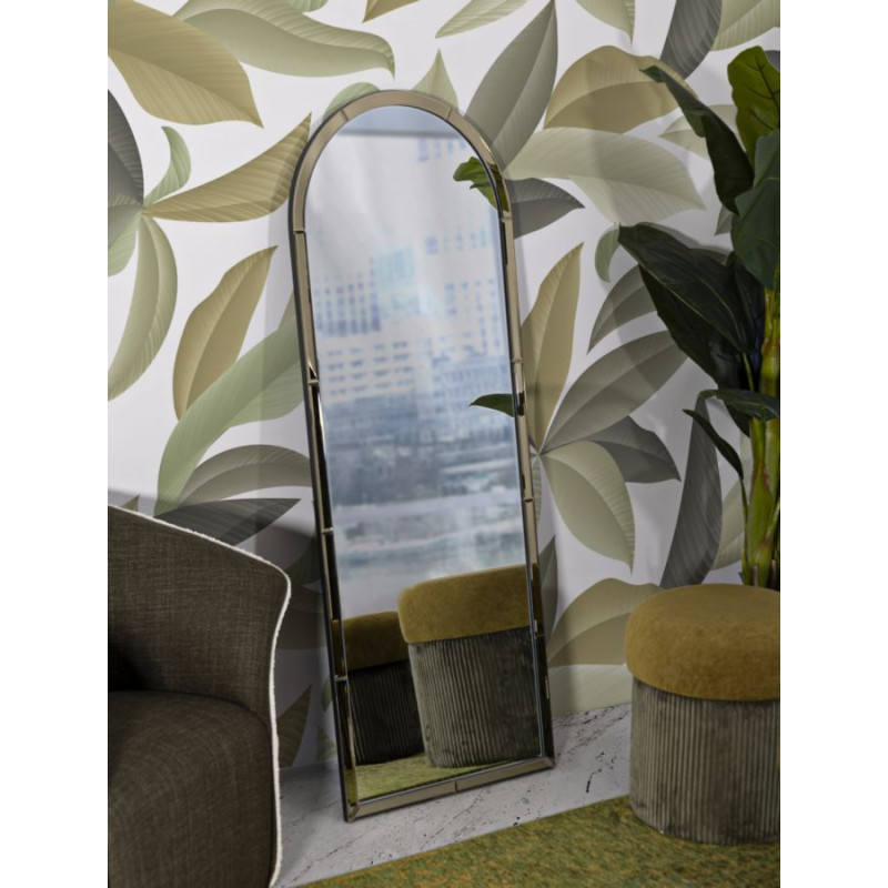 Miroir mural Baku gold 55x2x150 cm (miroir 49x144 cm) – Luxe doré et style sophistiqué