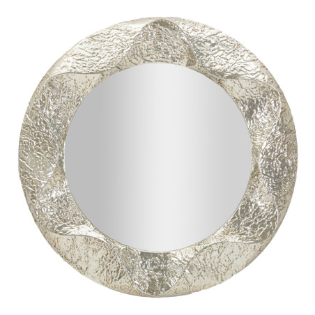 Miroir rond Argelux Ø104x7 cm (miroir Ø70 cm) – Grande présence et raffinement circulaire