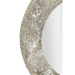 Miroir rond Argelux Ø104x7 cm (miroir Ø70 cm) – Grande présence et raffinement circulaire