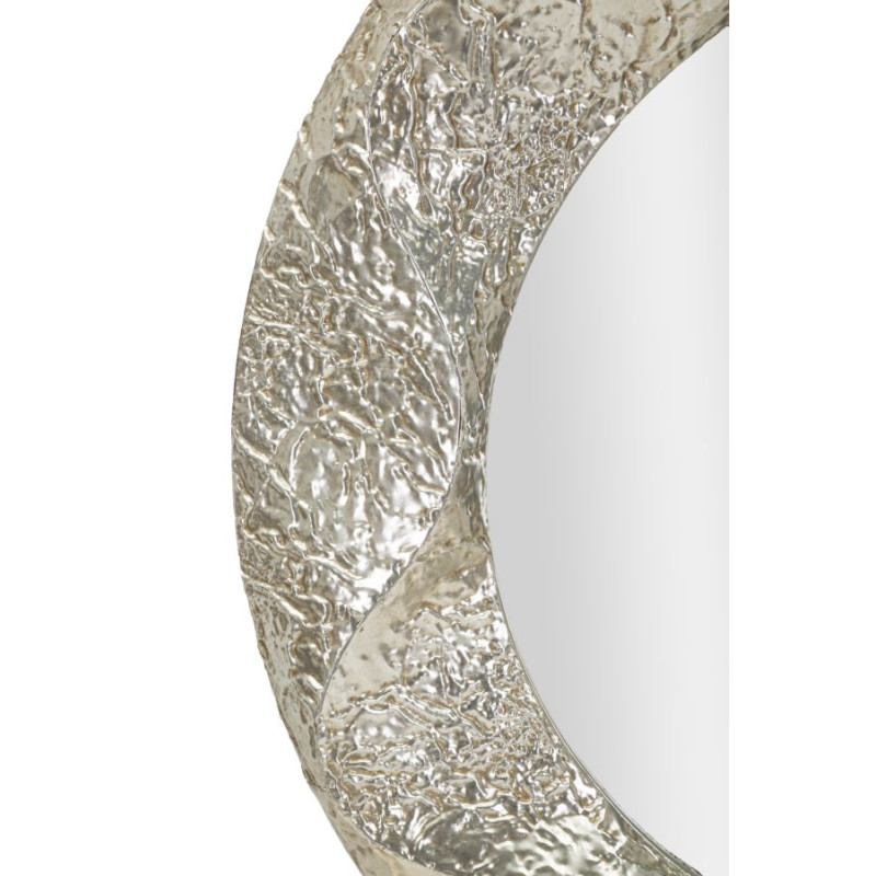 Miroir rond Argelux Ø104x7 cm (miroir Ø70 cm) – Grande présence et raffinement circulaire