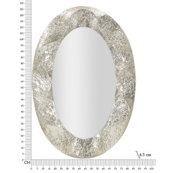 Miroir ovale Argelux 87,5x6,5x128 cm (miroir 55x93 cm) – Élégance harmonieuse et luxe discret