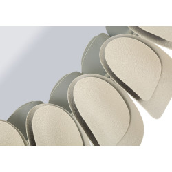 Miroir mural Dune double Ø85x6 cm (miroir Ø50 cm) – Design double et modernité luxueuse