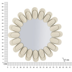 Miroir mural Dune double Ø85x6 cm (miroir Ø50 cm) – Design double et modernité luxueuse