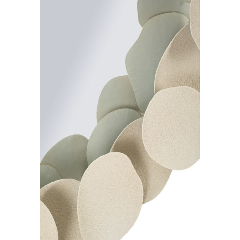 Miroir mural Dune 85x7,5x85 cm (miroir Ø62 cm) – Élégance sculpturale et harmonie murale