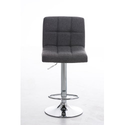 Tabouret de bar Pérou TISSU C gris clair