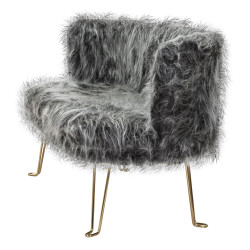 Canapé Hacil gris 134x54x77 cm – Sobriété moderne et confort raffiné