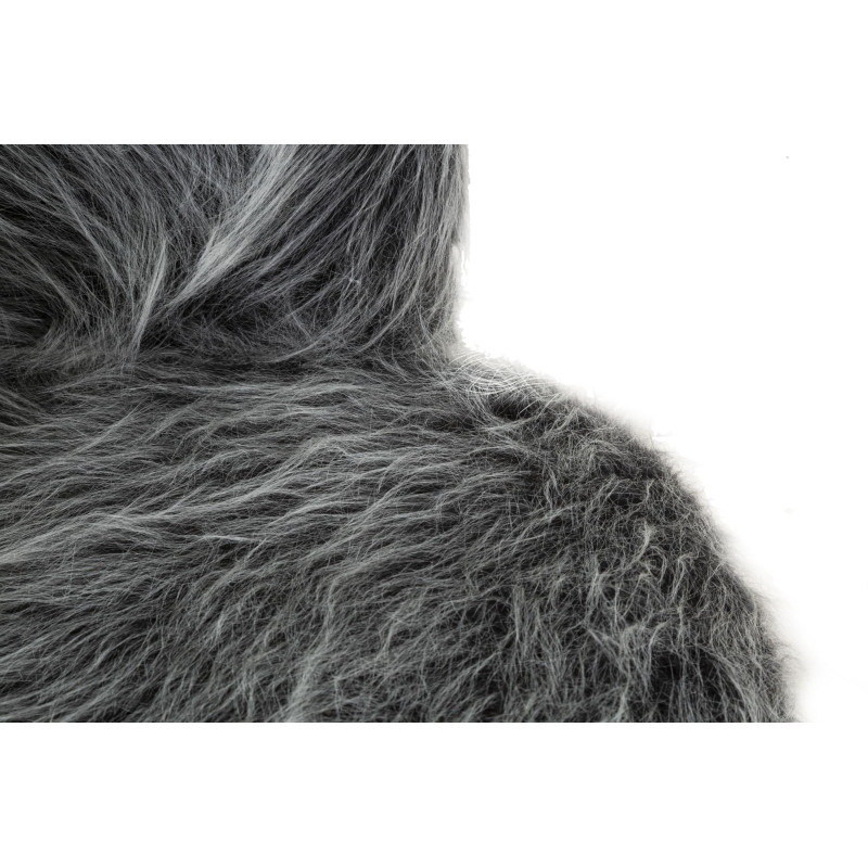 Fauteuil Hacil gris 73x64x77 cm – Élégance feutrée et assise confortable