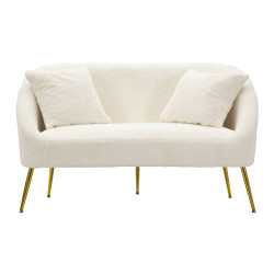 Canapé Soffy avec coussins 137x69x79 cm – Confort enveloppant et style haut de gamme