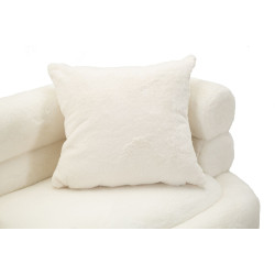 Canapé Soffy Plus avec coussins 133x68x69 cm – Douceur luxueuse et design raffiné