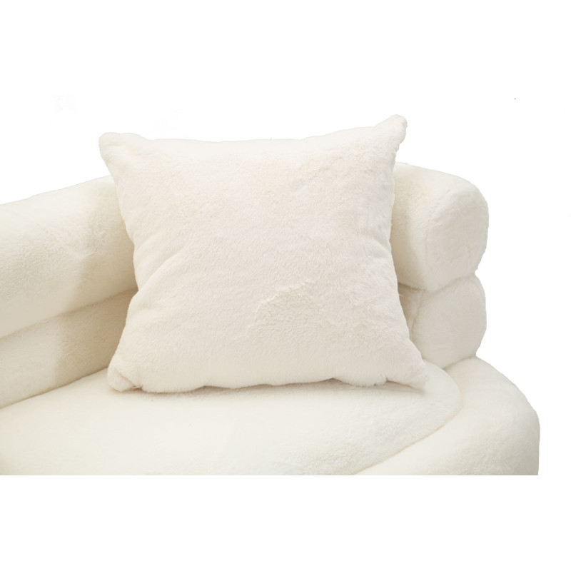 Canapé Soffy Plus avec coussins 133x68x69 cm – Douceur luxueuse et design raffiné