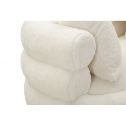 Canapé Soffy Plus avec coussins 133x68x69 cm – Douceur luxueuse et design raffiné