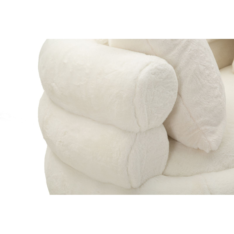 Canapé Soffy Plus avec coussins 133x68x69 cm – Douceur luxueuse et design raffiné