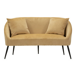 Canapé Browy avec coussins 137x69x79 cm – Présence chaleureuse et confort luxueux