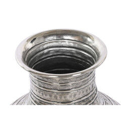 Vase DKD Home Decor Doré Argenté Aluminium Moderne Finition vieillie 38 x 38 x 50 cm (2 Unités)