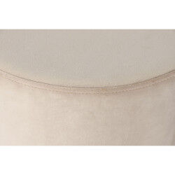 Repose-pied DKD Home Decor Beige Bordeaux Velours 40 x 40 x 42 cm (2 Unités)