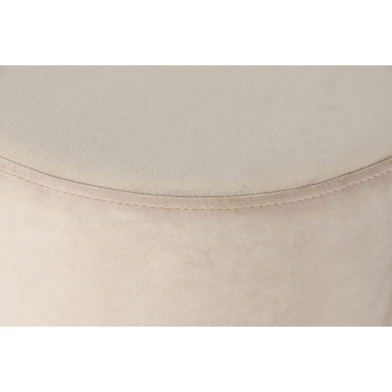 Repose-pied DKD Home Decor Beige Bordeaux Velours 40 x 40 x 42 cm (2 Unités)