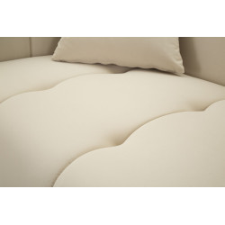 Canapé Alma crème avec coussins 155x81x71 cm – Sobriété lumineuse et confort haut de gamme
