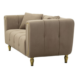 Canapé Alma gris avec coussins 155x81x71 cm – Raffinement discret et design moderne