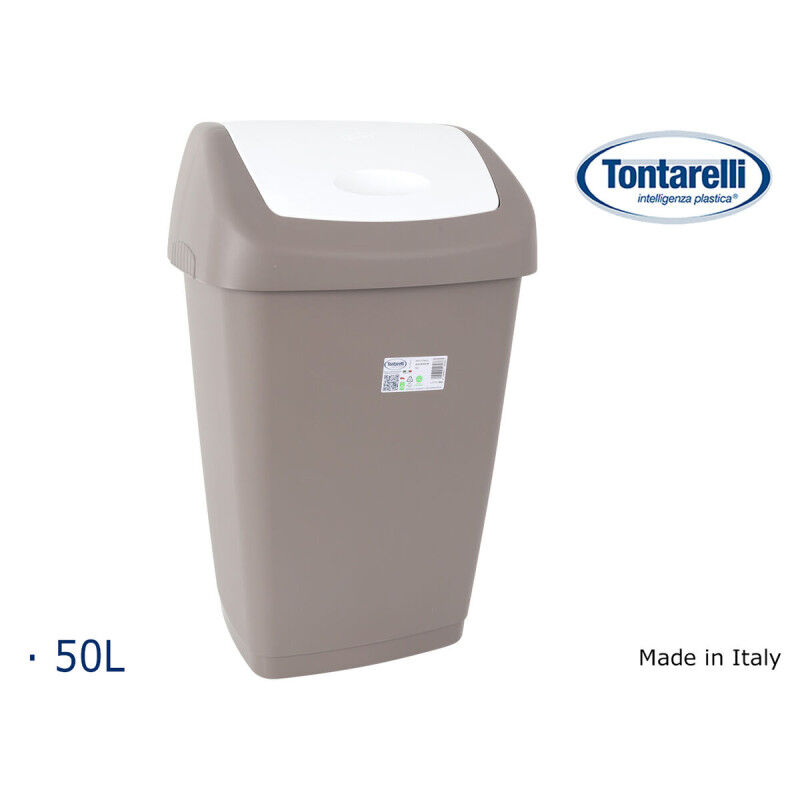 Corbeille à papier Tontarelli Aurora Gris 55 L (6 Unités)