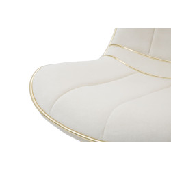 Chaises Paris Crème & Or – Élégance Haussmannienne (Lot de 2) 51 x 59 x 79 cm