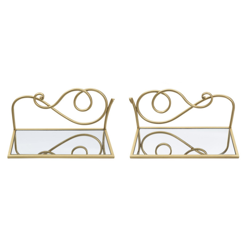 Étagères Murales de Chevet – Duo Minimaliste 41,5 x 18 x 20,5 cm