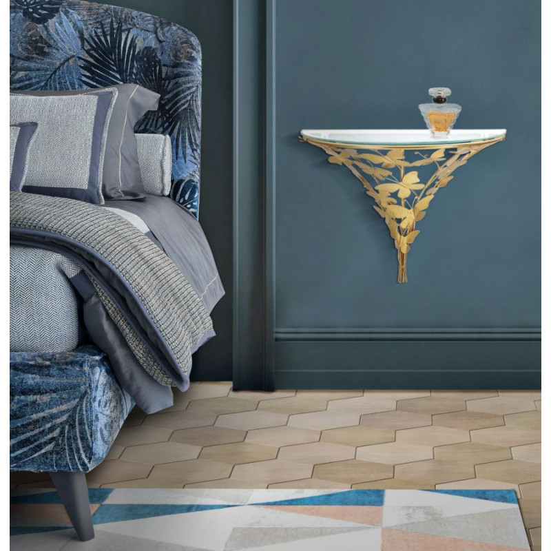 Table de Chevet Murale Papillons – Légèreté Aérienne 44,5 x 24,5 x 34,5 cm