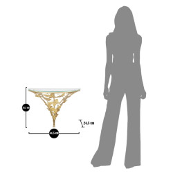 Table de Chevet Murale Papillons – Légèreté Aérienne 44,5 x 24,5 x 34,5 cm