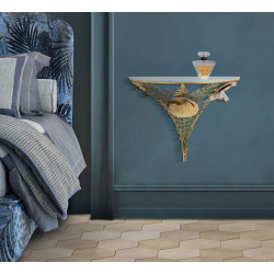 Table de Chevet Murale Amaz – Design Élancé 44,5 x 24,5 x 34,5 cm