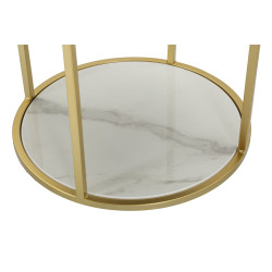 Table de Chevet Montpellier Crème – Douceur Provençale Ø42 x 48 cm