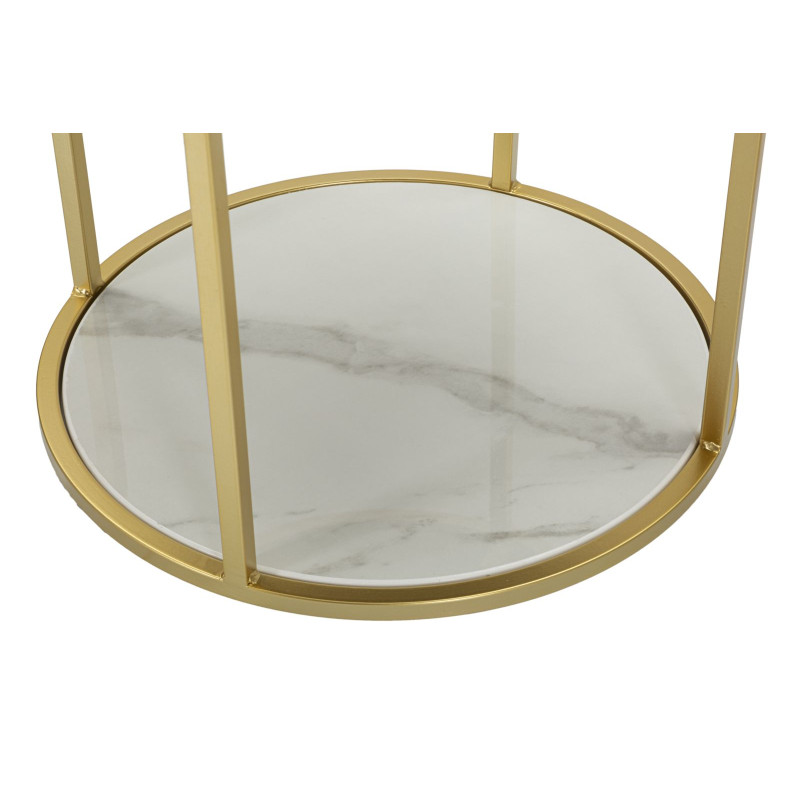 Table de Chevet Montpellier Crème – Douceur Provençale Ø42 x 48 cm