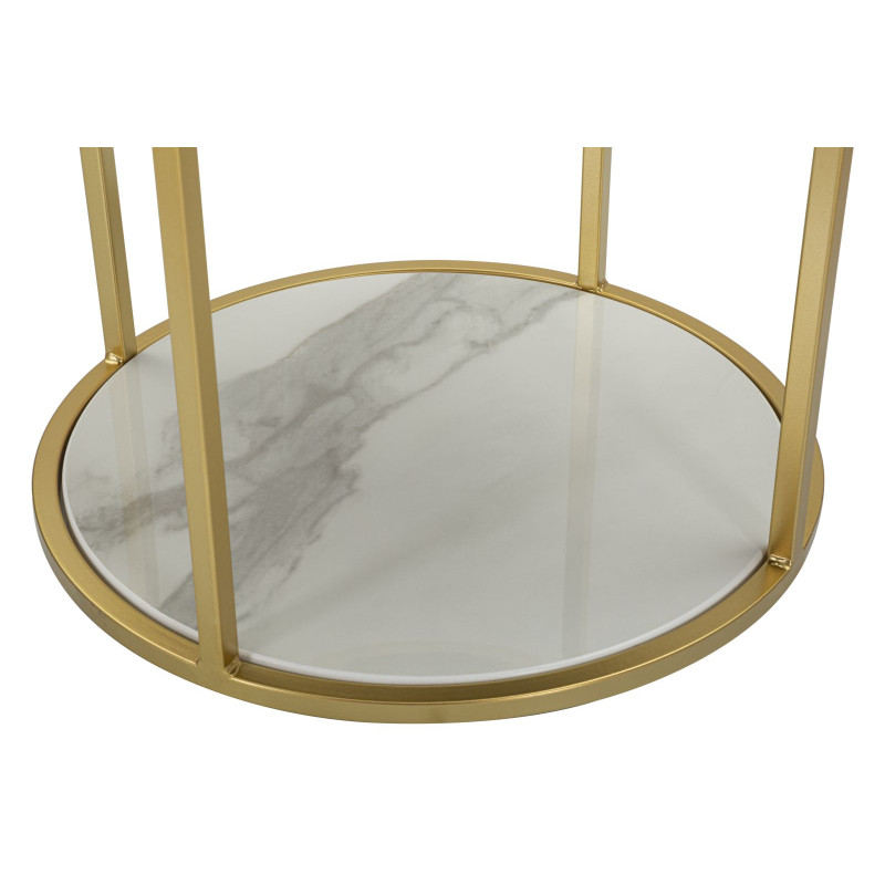 Table de Chevet Montpellier Rose – Esprit Pastel Ø42 x 48 cm