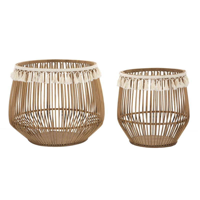 Paniers Fuji – Duo Naturel Ø47 x 39,5 - Ø34 x 36,5 cm