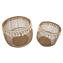 Paniers Fuji – Duo Naturel Ø47 x 39,5 - Ø34 x 36,5 cm