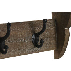 Portemanteau Home ESPRIT Marron Noir Bois Métal 67 x 17 x 27 cm