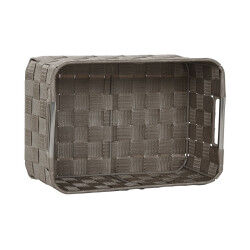 Set de basket Home ESPRIT Vert Gris Crème Métal polypropylène (3 Pièces) (3 Unités)