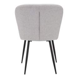 Chaises Losanna Grises – Élégance Italienne (Lot de 2) 58 x 60,5 x 85 cm