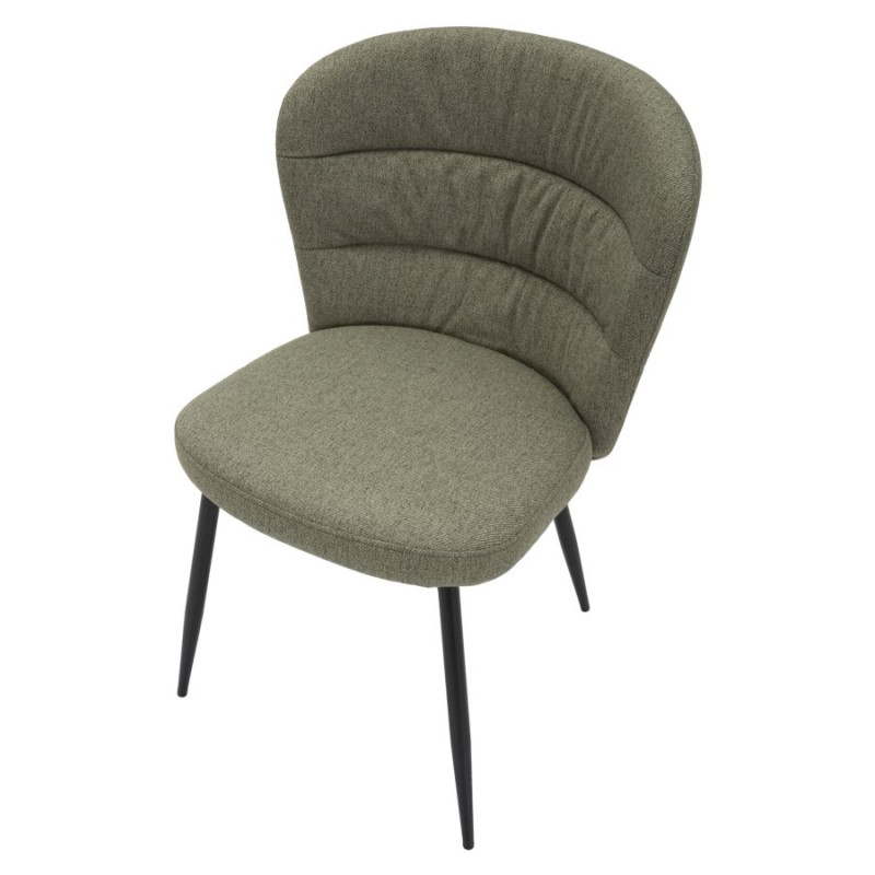 Chaises Losanna Vertes – Élégance Naturelle (Lot de 2) 58 x 60,5 x 85 cm