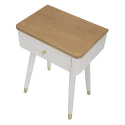 Table de Chevet Matera – Sobriété Urbaine 45 x 32 x 62 cm