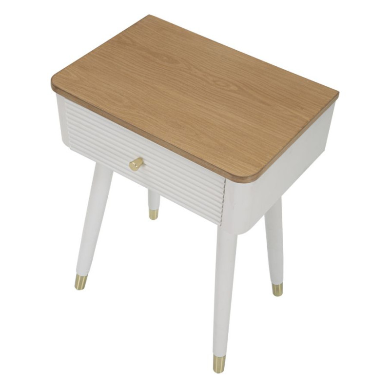 Table de Chevet Matera – Sobriété Urbaine 45 x 32 x 62 cm