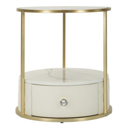 Table de Chevet Sharon – Simplicité Chic Ø43 x 48 cm