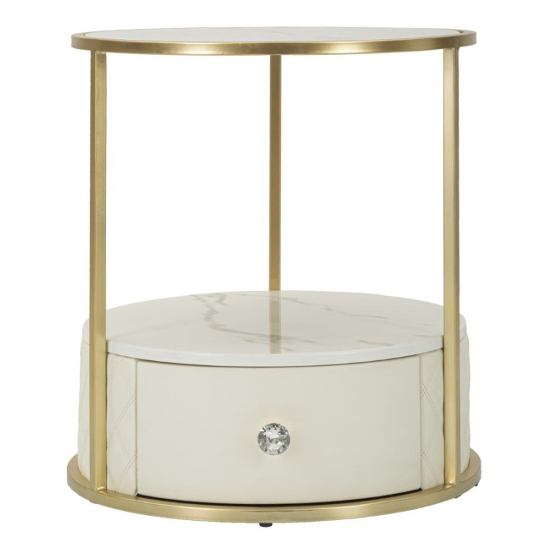 Table de Chevet Sharon – Simplicité Chic Ø43 x 48 cm