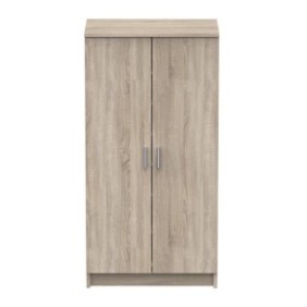 ARMOIRE a USAGES MULTIPLES CORONA - Armoire auxiliaire a 2 portes, Range-chaussures moderne, cm 55x36h108, Chene