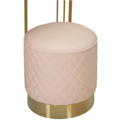 Coiffeuse Sharon Rose avec Pouf – Délicatesse Romantique 120 x 40 x 75 cm