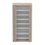 ARMOIRE a USAGES MULTIPLES CORONA - Armoire auxiliaire a 2 portes, Range-chaussures moderne, cm 55x36h108, Chene