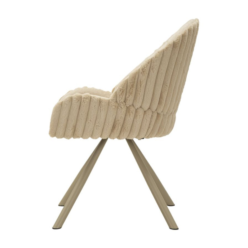 Chaises Stockholm A Crème – Raffinement Nordique (Lot de 2) 58 x 53 x 85 cm