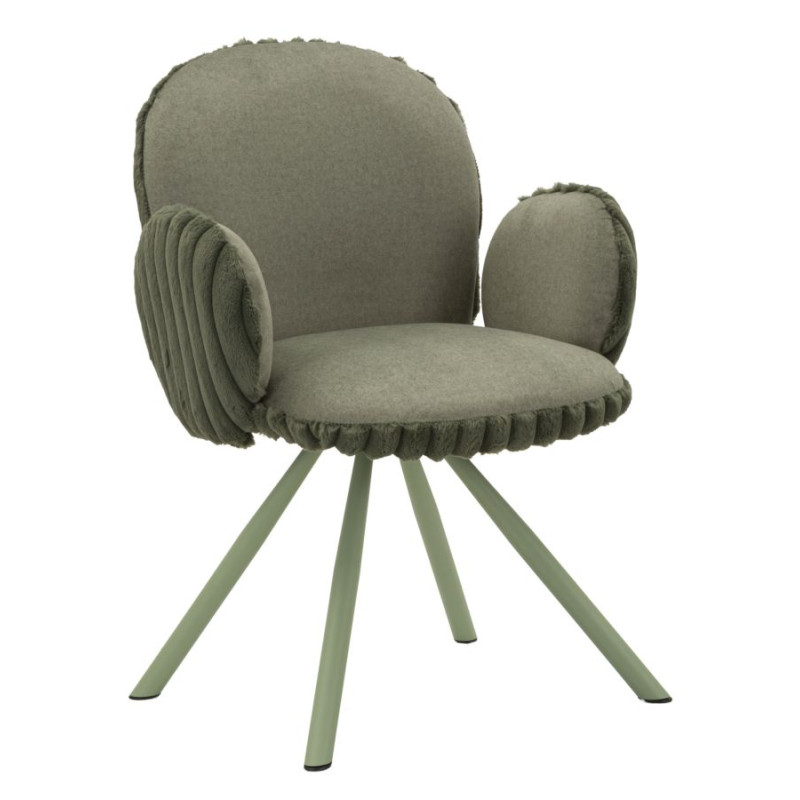 Chaises Stockholm B Vertes – Élégance Fraîche (Lot de 2) 64 x 68 x 83 cm (Assise 45 cm)